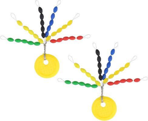 10 Sets Rubber Fishing Bobber Stopper 30-in-1 Oval Colorful Space Beans Float Stops for Rigging Float Positioning Fishing Tackle Accessories in Saudi Arabia