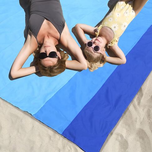 NewDoar Beach Blanket Sandproof Extra Large for 1-3 Adults / 1-8 Adults Sand Free Beach Mat Picnic Blanket Waterproof Oversized Lightweight Picnic Mat for Camping Hiking Beach Travel-1-8person in Saudi Arabia