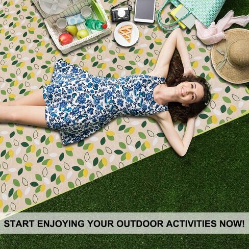 Extra Large Outdoor Picnic Blanket, Camping Blanket, Sand-Proof and Waterproof Picnic mat for Picnic, Beach and Camping and Hiking Festivals in Saudi Arabia