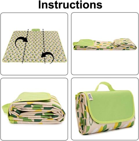 Extra Large Outdoor Picnic Blanket, Camping Blanket, Sand-Proof and Waterproof Picnic mat for Picnic, Beach and Camping and Hiking Festivals in Saudi Arabia
