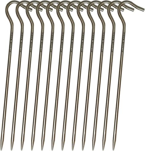 Titanium Tent Stakes 8 Pack, Tent Pegs, Ultra Lightweight, Sturdy, Outdoor Gear, Camping Equipment, 7.87 inch 20 cm in Saudi Arabia