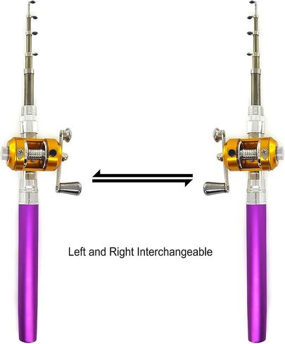 38inch Portable Pocket Telescopic Mini Pen Fishing Rod and Reel Combos, Small Pen Fishing Pole with Reel Line Bait Hook, for River, Lake, Ice Fishing and So On in Saudi Arabia