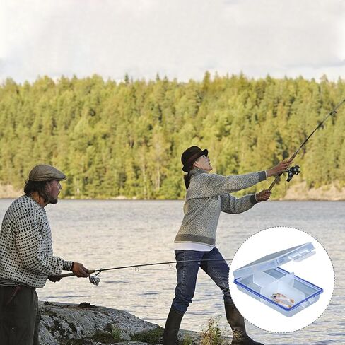 4 قطع منظم صندوق الأدوات، صندوق معدات صيد صغير، صناديق معالجة لتخزين الصيد متعدد الاستخدامات، منظمات صندوق الأدوات والتخزين مع فواصل، لربط الذباب والطعم in Kuwait