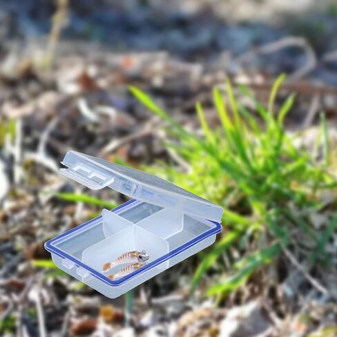 4 قطع منظم صندوق الأدوات، صندوق معدات صيد صغير، صناديق معالجة لتخزين الصيد متعدد الاستخدامات، منظمات صندوق الأدوات والتخزين مع فواصل، لربط الذباب والطعم in Kuwait