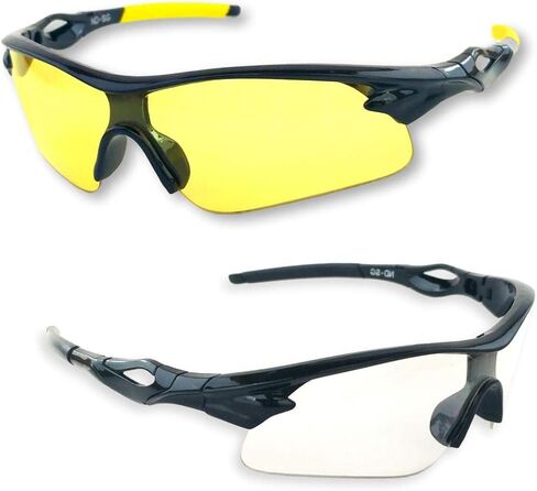 BEST Shooting Glasses UV Blacklight Yellow Vision Safety Eye protection in Kuwait