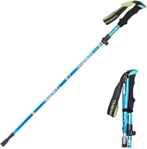 Upgrade Trekking Pole,Ultralight Aluminium Alloy Foldable, Anti Shock Walking/Camping （1 Pack，Light Blue） in Kuwait