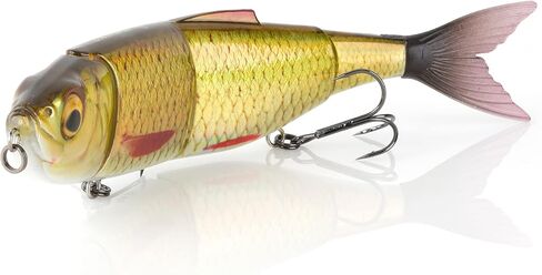 Savage Gear 4Play Pro Fishing Bait, 1 1/4 oz, Golden Shiner, Realistic Contours, Colors & Movement, Durable Construction, Rigged with SG ST36 Trebles, PHP Colors in Saudi Arabia