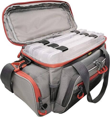 Evolution Outdoors FL30006: حقيبة معالجة 5007 Pro-Angler Zerust (رمادي/أحمر) - تتضمن 3 صواني in Kuwait