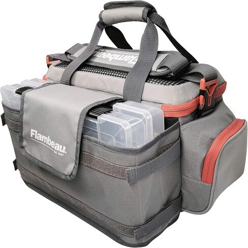 Evolution Outdoors FL30006: حقيبة معالجة 5007 Pro-Angler Zerust (رمادي/أحمر) - تتضمن 3 صواني in Kuwait