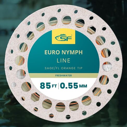 خط مستوى الحورية SF Euro 0.55 مم خط صيد السمك العائم مع حلقتين ملحومتين 25FT/7.6M،85FT/25.9M خط الطيران in Kuwait
