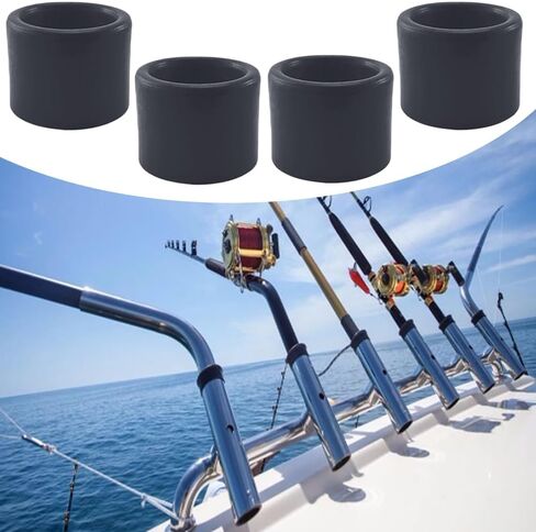 Fishing Rod Holder Tube Insert Protector, Fit 2" Cap Tube, 4 Pcs in Saudi Arabia