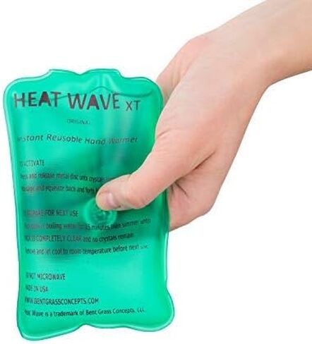 صنع في الولايات المتحدة الأمريكية: حزمة حرارية فورية قابلة لإعادة الاستخدام من HEAT WAVE، حزمة XT كبيرة لتدفئة الأيدي فورية وقابلة لإعادة الاستخدام، 4 عبوات، للتخييم والمشي لمسافات طويلة وتخفيف الألم (3 × 6)، انقر فوق الحرارة in Kuwait