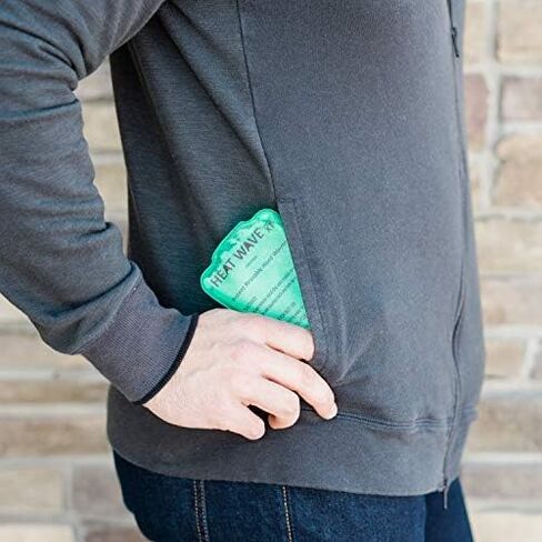 صنع في الولايات المتحدة الأمريكية: حزمة حرارية فورية قابلة لإعادة الاستخدام من HEAT WAVE، حزمة XT كبيرة لتدفئة الأيدي فورية وقابلة لإعادة الاستخدام، 4 عبوات، للتخييم والمشي لمسافات طويلة وتخفيف الألم (3 × 6)، انقر فوق الحرارة in Kuwait