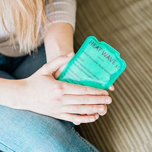 صنع في الولايات المتحدة الأمريكية: حزمة حرارية فورية قابلة لإعادة الاستخدام من HEAT WAVE، حزمة XT كبيرة لتدفئة الأيدي فورية وقابلة لإعادة الاستخدام، 4 عبوات، للتخييم والمشي لمسافات طويلة وتخفيف الألم (3 × 6)، انقر فوق الحرارة in Kuwait