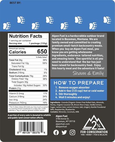 Alpen Fuel Granola (Variety Pack) - Gluten Free - Vegetarian - Just Add Water - Incredible Taste - High Calorie - Endurance Nutrition - Backpacking and Camping Food in Saudi Arabia