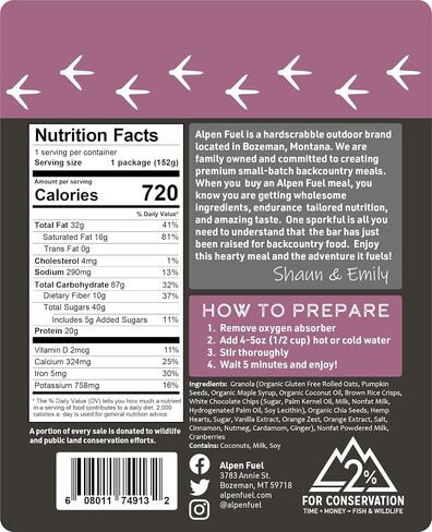 Alpen Fuel Granola (Variety Pack) - Gluten Free - Vegetarian - Just Add Water - Incredible Taste - High Calorie - Endurance Nutrition - Backpacking and Camping Food in Saudi Arabia