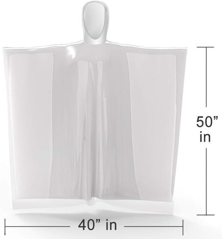 Rain Ponchos Disposable for Adults (10 Pack) Thicker with Hood in Saudi Arabia