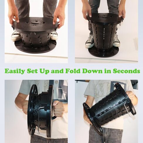 مرحاض محمول للتخييم، مرحاض التخييم محمول يصل وزنه إلى 330 رطلاً. مرحاض تخييم قابل للطي بارتفاع قابل للتعديل، نونية محمولة لحالات الطوارئ، والمربيات المرورية، والتخييم، والقارب. لا يوجد إصدار خفيف. in Kuwait