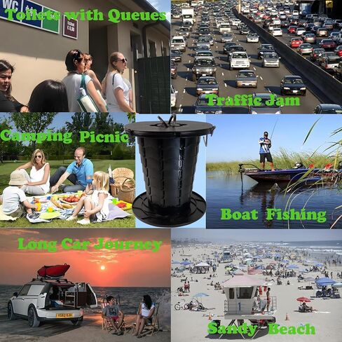 مرحاض محمول للتخييم، مرحاض التخييم محمول يصل وزنه إلى 330 رطلاً. مرحاض تخييم قابل للطي بارتفاع قابل للتعديل، نونية محمولة لحالات الطوارئ، والمربيات المرورية، والتخييم، والقارب. لا يوجد إصدار خفيف. in Kuwait