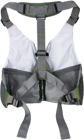 سترة صيد شبكية، جيوب متعددة قابلة للتعديل للرجال والنساء، لمعدات صيد سمك السلمون المرقط في الهواء الطلق | سترة صدرية للتصوير الفوتوغرافي أثناء السفر in Kuwait