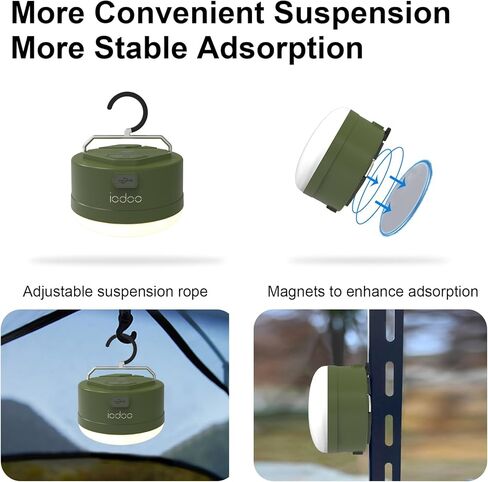 3000mAh 2000LM Rechargeable Camping Light , Warm/White/Nature/SOS 4Modes Brightness Stepless Adjust Camping Lantern Rechargeable Tent Light for Power Failure Emergency Survival Kits (1) in Saudi Arabia