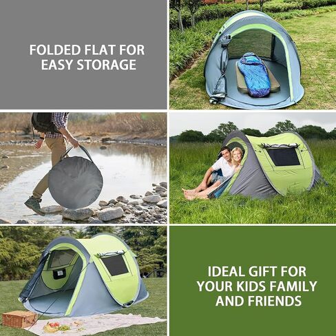 Pop-Up Camping Tent，2 Person Pop Up Camping Tent with Instant Setup, Outdoor Easy Pop Up Tent Tent with Waterproof & Windproof,Hiking Popup Tent with Carry Bag in Saudi Arabia