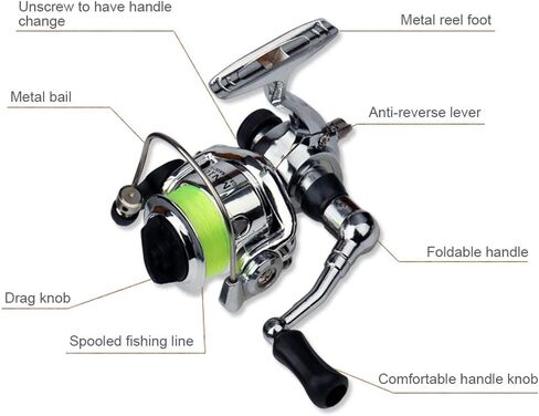 Tidyard Pocket Collapsible Fishing Rod Reel Combo Mini Pen Fishing Pole Kit Telescopic Fishing Rod Reel Combo Kit in Saudi Arabia
