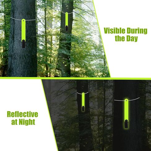 30PCS Reflective Trail Markers with Clips,Night-n-Day Trail Marking Tacks,Tree Trail Markers for Hiking or Tree-Stand Hunting Outdoor in Kuwait