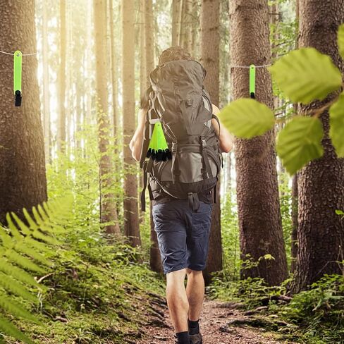 30PCS Reflective Trail Markers with Clips,Night-n-Day Trail Marking Tacks,Tree Trail Markers for Hiking or Tree-Stand Hunting Outdoor in Kuwait