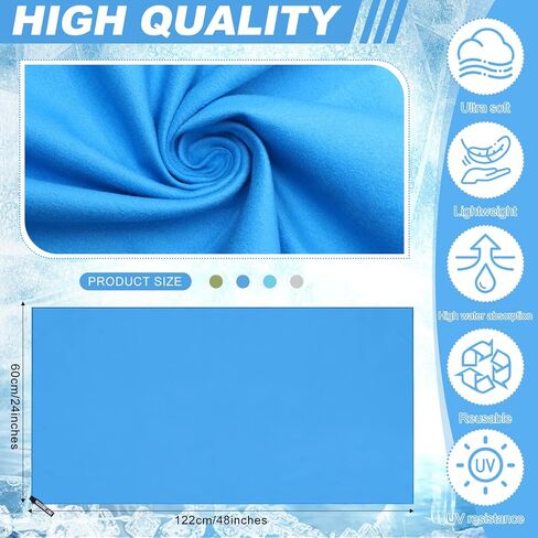 4 Pcs Microfiber Towel 48" x 24" Quick Dry Towel Sports Camping Towel Lightweight Soft Microfiber Gym Towel Absorbent Fast Drying Travel Towel for Beach Yoga Swimming Backpacking Workout, 4 Colors in Saudi Arabia