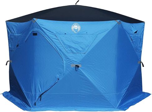 Yaranga 6 Sided Insulated Portable Ice Fishing Shelter with 2 Big Doors-Diamond Door Guard System in Saudi Arabia