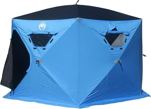 Yaranga 6 Sided Insulated Portable Ice Fishing Shelter with 2 Big Doors-Diamond Door Guard System in Saudi Arabia