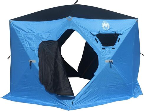 Yaranga 6 Sided Insulated Portable Ice Fishing Shelter with 2 Big Doors-Diamond Door Guard System in Saudi Arabia