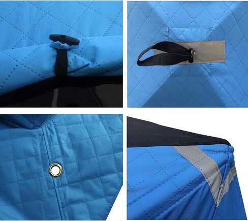 Yaranga 6 Sided Insulated Portable Ice Fishing Shelter with 2 Big Doors-Diamond Door Guard System in Saudi Arabia