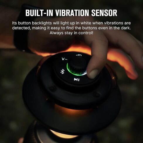 OLIGHT Olantern Music Rechargeable Camping Lantern Lamp with Bluetooth Speakers, 300 Lumens 360 Degree Visibility, TWS Mode, Waterproof Portable LED Tent Flashlight, for Camping, Hiking (Camouflage) in Saudi Arabia
