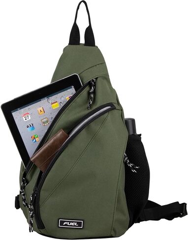 FUEL Sling Bag Hiking Travel Backpack Crossbody Chest Daypack for Men and Women Large Riptide Lightweight Aqua Blue Dots in Saudi Arabia