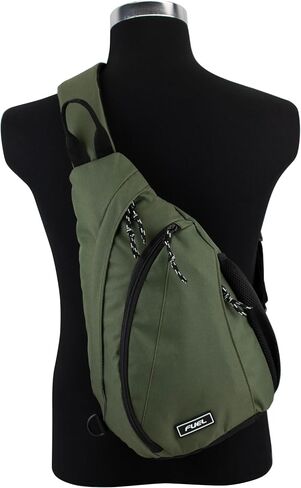 FUEL Sling Bag Hiking Travel Backpack Crossbody Chest Daypack for Men and Women Large Riptide Lightweight Aqua Blue Dots in Saudi Arabia