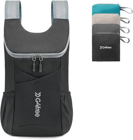 G4Free 11L Hiking Backpack Small Ultra light Packable Backpack Travel Bag for Women Men Casual Outdoor Camping Daypack (Black) in Kuwait