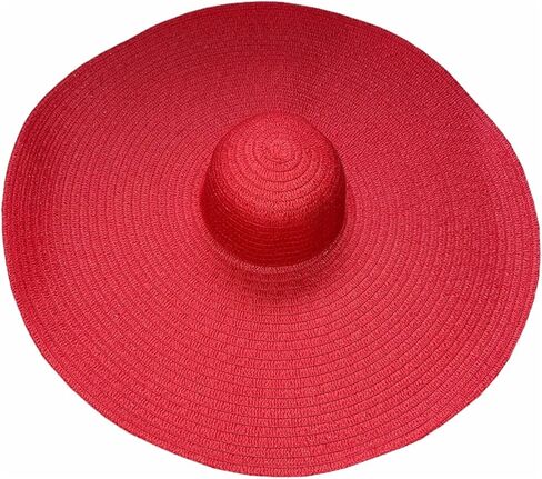 Straw Hat for Women, Oversized Beach Hat Large Wide Brim Visor Hats Roll Up Floppy Sun Hat for Summer Beach Cap UPF 50+ in Kuwait