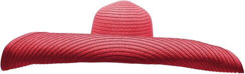 Straw Hat for Women, Oversized Beach Hat Large Wide Brim Visor Hats Roll Up Floppy Sun Hat for Summer Beach Cap UPF 50+ in Kuwait