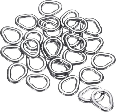 PATIKIL Fishing Split Rings, Stainless Steel Solid Ring Lure Connector for Saltwater Freshwater in Saudi Arabia