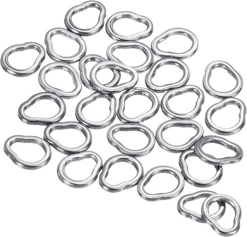 PATIKIL Fishing Split Rings, Stainless Steel Solid Ring Lure Connector for Saltwater Freshwater in Saudi Arabia