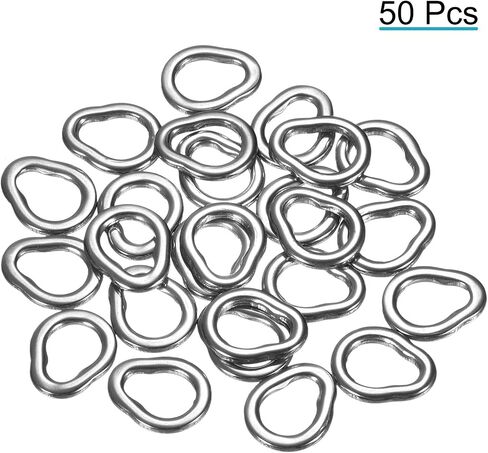 PATIKIL Fishing Split Rings, Stainless Steel Solid Ring Lure Connector for Saltwater Freshwater in Saudi Arabia