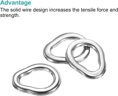 PATIKIL Fishing Split Rings, Stainless Steel Solid Ring Lure Connector for Saltwater Freshwater in Saudi Arabia