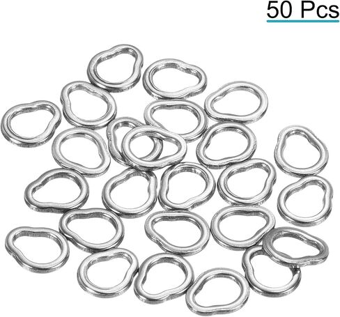 PATIKIL Fishing Split Rings, Stainless Steel Solid Ring Lure Connector for Saltwater Freshwater in Saudi Arabia