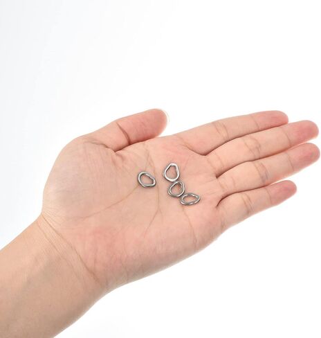 PATIKIL Fishing Split Rings, Stainless Steel Solid Ring Lure Connector for Saltwater Freshwater in Saudi Arabia