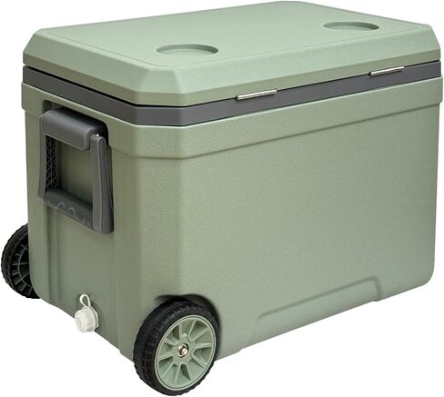 Ice Chest Box Cooler Insulated Portable with Heavy Duty Wheels Keeps Ice for up to 5 Days in Saudi Arabia