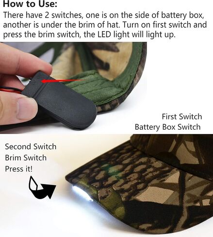 Hands Free Rechargeable LED Baseball Cap Hat for Outdoor Hip Hop Party Holiday in Saudi Arabia