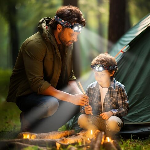 LED Headlamp, Owl Headlight for Kids Leightweight, COB Head Lamp, 4 Modes Battery Powered Head Lights for Boys, Girls, Adults, Gifts for Birthday, Party, Christmas in Saudi Arabia