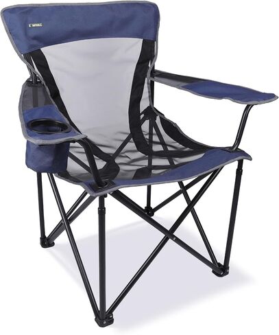 Camping Chair Portable Folding Chair Cooling Mesh Back Outdoor Lawn Chair with Cup Holder and Carry Bag Supports up to 300lbs in Saudi Arabia